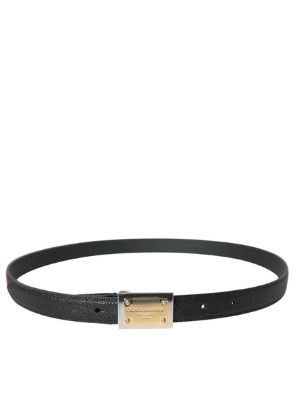 Dolce & Gabbana Square Metal Buckle Belt - Ellie Belle