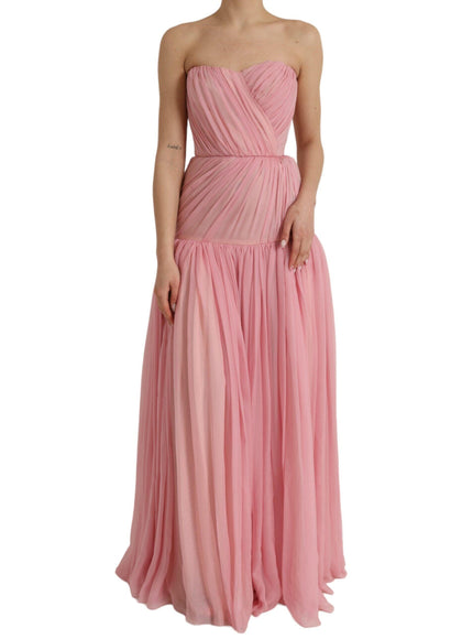 Dolce & Gabbana Strapless Maxi A-line Gown - Ellie Belle