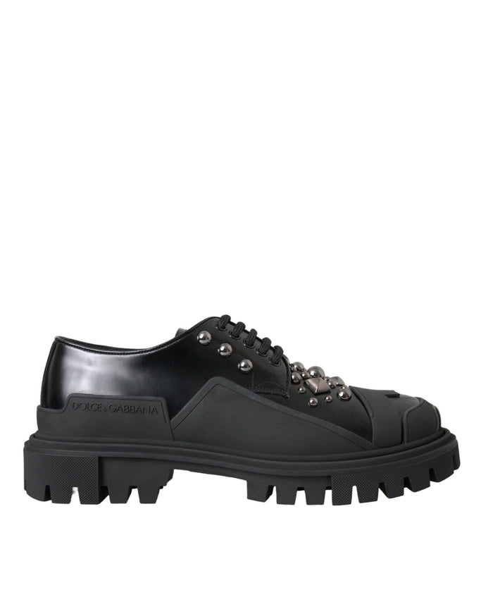 Dolce & Gabbana Studded Leather Trekking Shoes - Ellie Belle