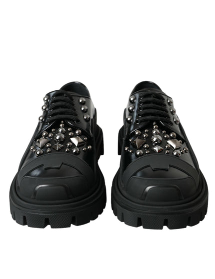 Dolce & Gabbana Studded Leather Trekking Shoes - Ellie Belle