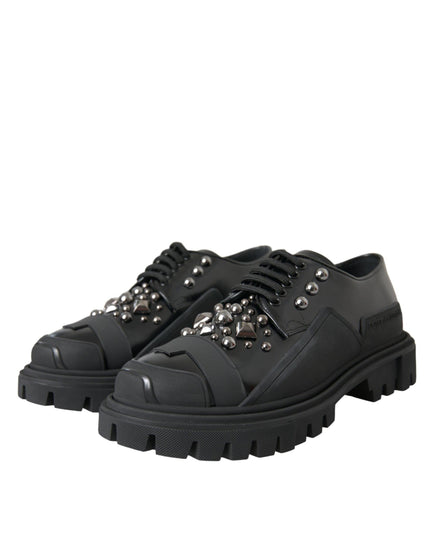 Dolce & Gabbana Studded Leather Trekking Shoes - Ellie Belle