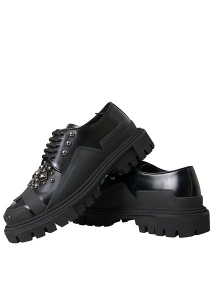 Dolce & Gabbana Studded Leather Trekking Shoes - Ellie Belle