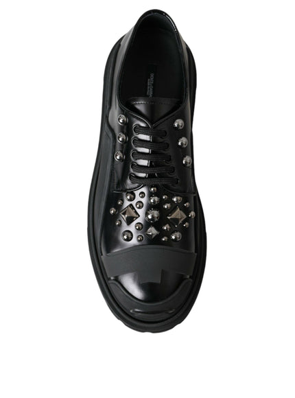 Dolce & Gabbana Studded Leather Trekking Shoes - Ellie Belle