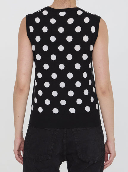 Dolce & Gabbana Top With Polka-dot Motif - Ellie Belle