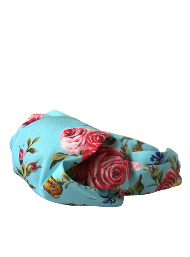Dolce & Gabbana Turquoise Floral Applique Headband - Ellie Belle