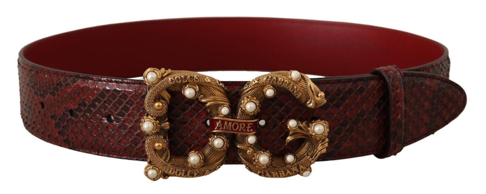 Dolce & Gabbana Vintage Brass Buckle Belt - Ellie Belle