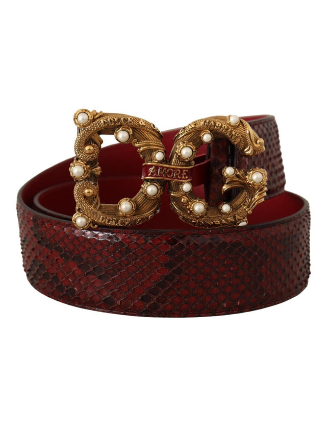 Dolce & Gabbana Vintage Brass Buckle Belt - Ellie Belle