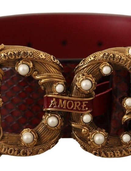 Dolce & Gabbana Vintage Brass Buckle Belt - Ellie Belle