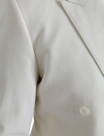Dolce & Gabbana White Double Button Blazer - Ellie Belle