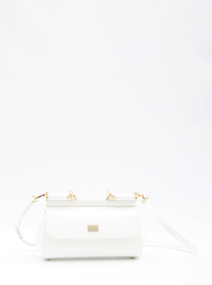 Dolce & Gabbana White Elongated Sicily Handbag - Ellie Belle