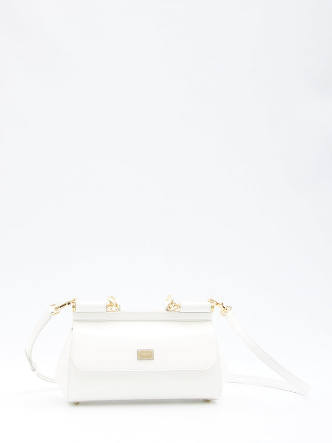 Dolce & Gabbana White Elongated Sicily Handbag - Ellie Belle