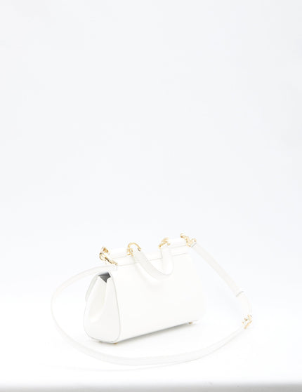 Dolce & Gabbana White Elongated Sicily Handbag - Ellie Belle
