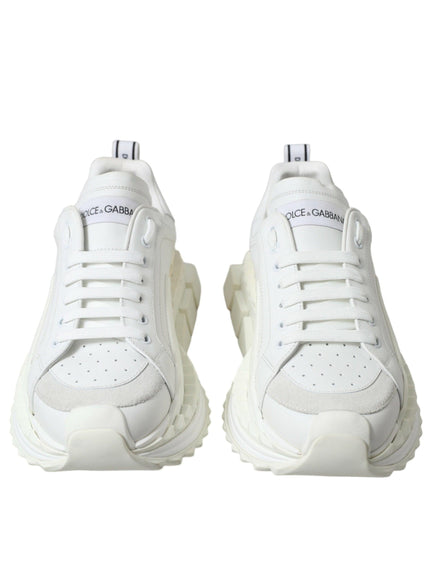 Dolce & Gabbana White Leather SUPER KING Sneakers Shoes - Ellie Belle