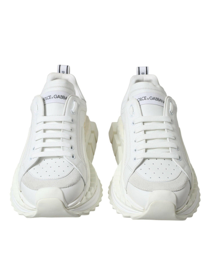 Dolce & Gabbana White Leather SUPER KING Sneakers Shoes - Ellie Belle