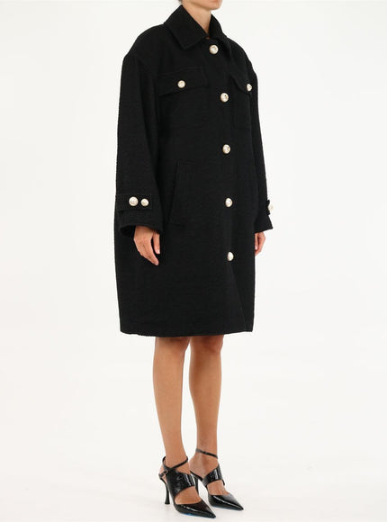 Dolce & Gabbana Wide-fit Black Coat - Ellie Belle