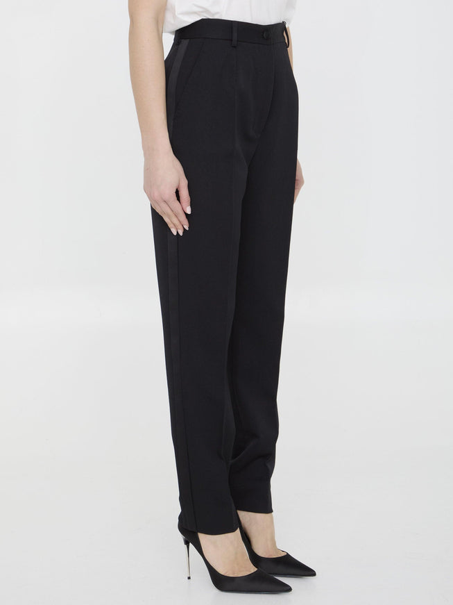 Dolce & Gabbana Wool Gabardine Pants - Ellie Belle