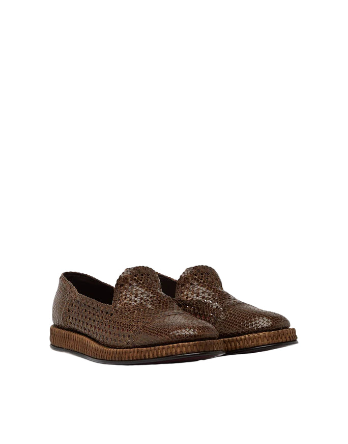 Dolce & Gabbana Woven Leather Loafers