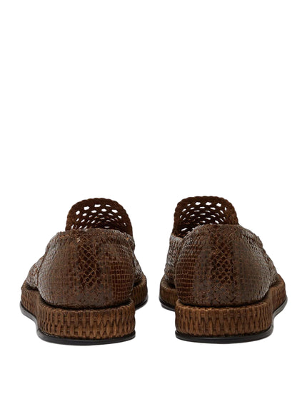 Dolce & Gabbana Woven Leather Loafers