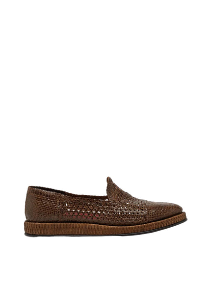 Dolce & Gabbana Woven Leather Loafers