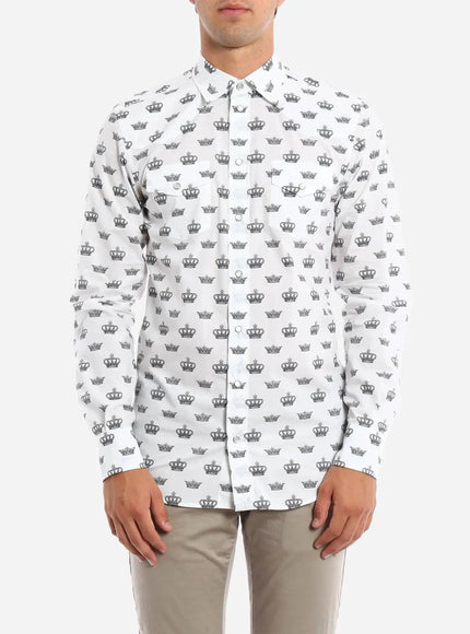 Dolce & Gabbana Cotton Crown Printed Shirt