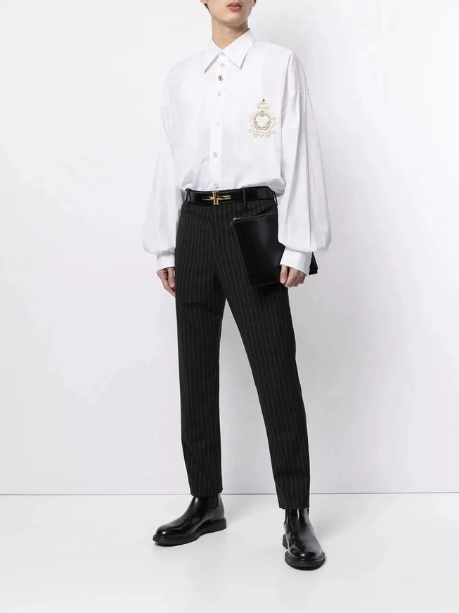 Dolce & Gabbana Cotton Shirt With DG Patch