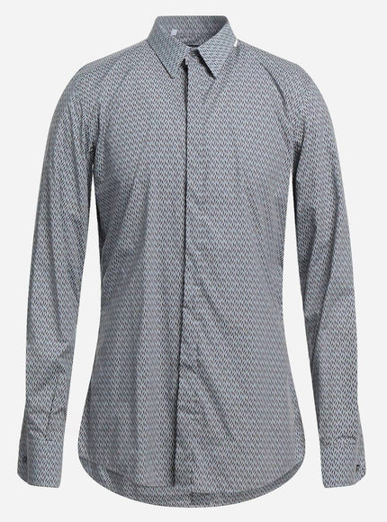 Dolce & Gabbana Gray Check Formal Shirt