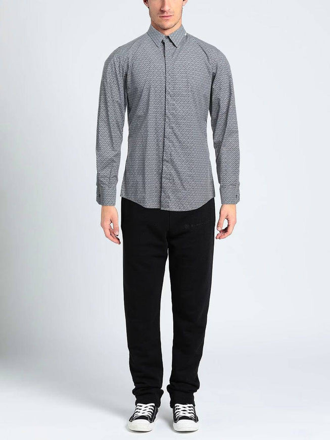 Dolce & Gabbana Gray Check Formal Shirt