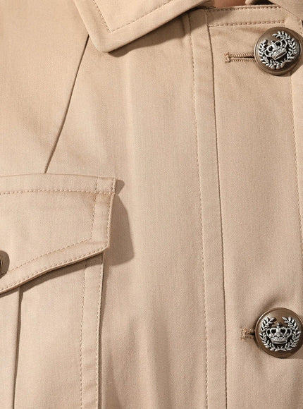 Dolce & Gabbana Beige Cotton Safari Jacket