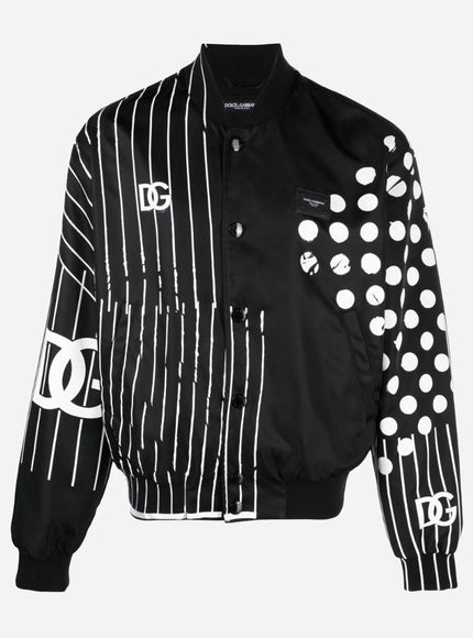 Dolce & Gabbana Logo-Plaque Bomber Jacket