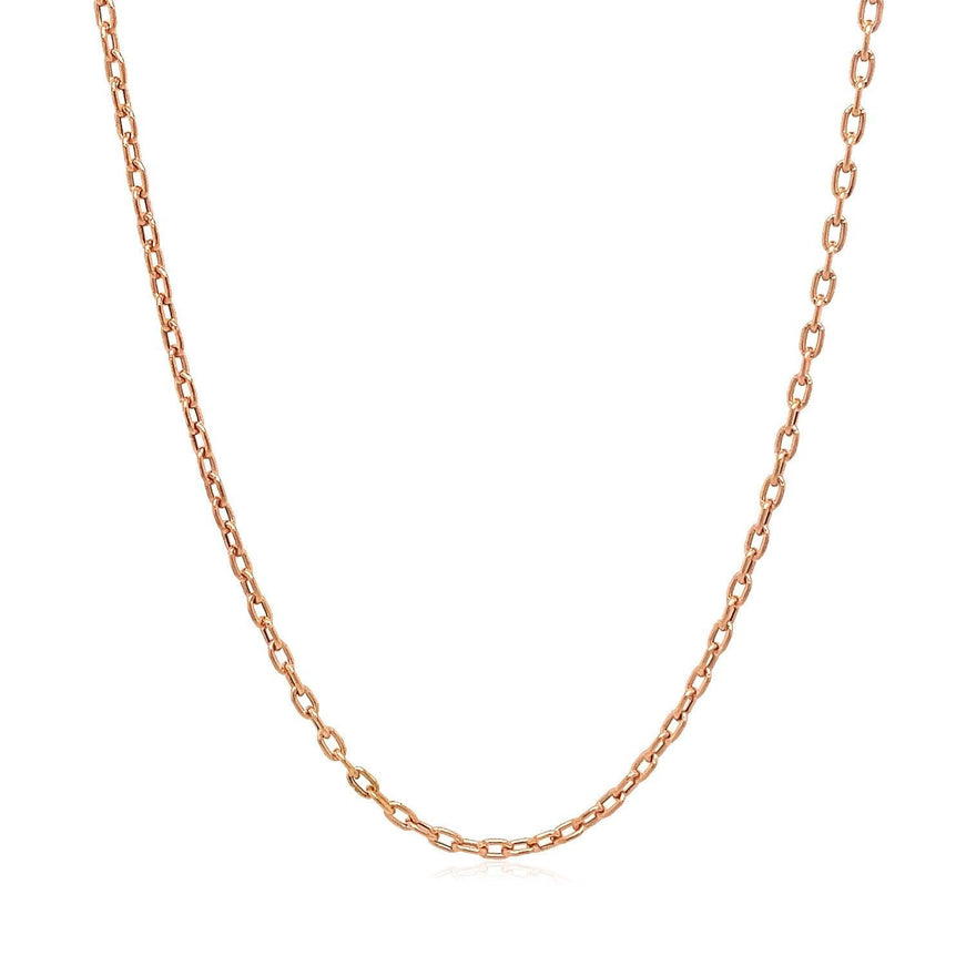 Double Extendable Cable Chain in 14k Rose Gold (1.9mm) - Ellie Belle