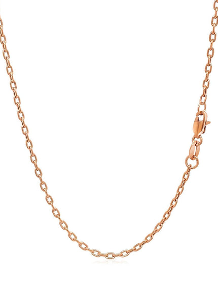 Double Extendable Cable Chain in 14k Rose Gold (1.9mm) - Ellie Belle