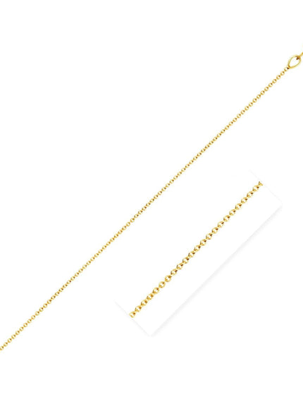 Double Extendable Cable Chain in 14k Yellow Gold (1.0mm) - Ellie Belle