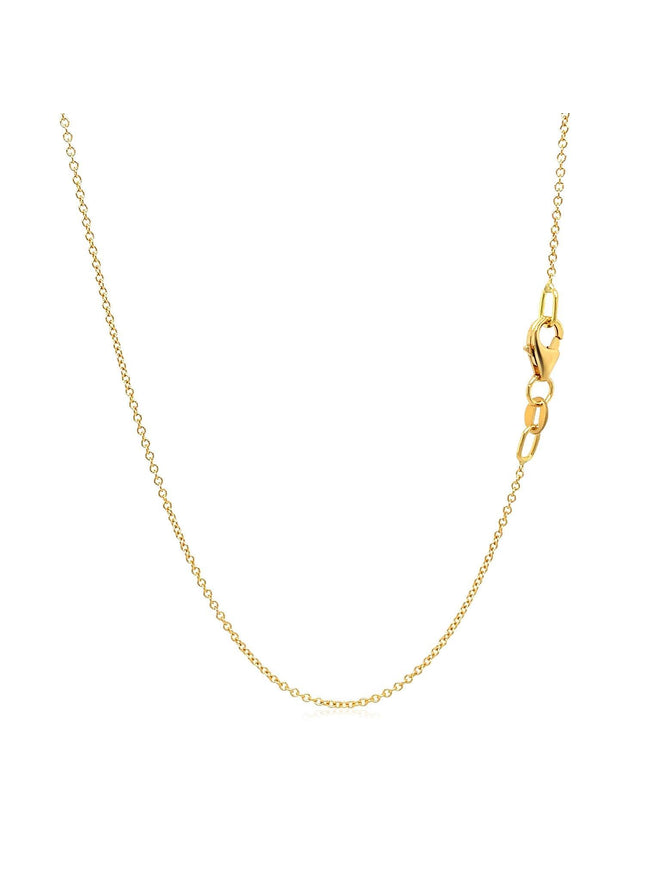 Double Extendable Cable Chain in 14k Yellow Gold (1.0mm) - Ellie Belle
