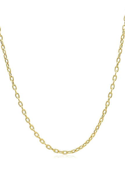 Double Extendable Cable Chain in 14k Yellow Gold (1.9mm) - Ellie Belle