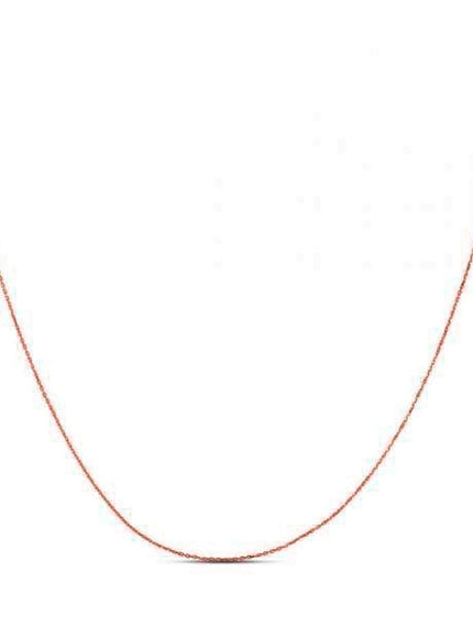 Double Extendable Diamond Cut Cable Chain in 14k Rose Gold (0.80mm) - Ellie Belle