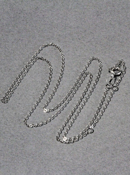 Double Extendable Piatto Chain in 14k White Gold (1.2mm) - Ellie Belle