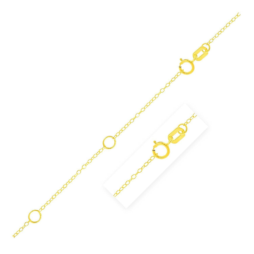 Double Extendable Piatto Chain in 14k Yellow Gold (1.2mm) - Ellie Belle