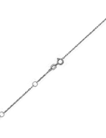 Double Extendable Rope Chain in 14k White Gold (1.3mm) - Ellie Belle