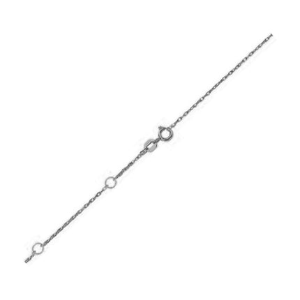 Double Extendable Rope Chain in 14k White Gold (1.3mm) - Ellie Belle