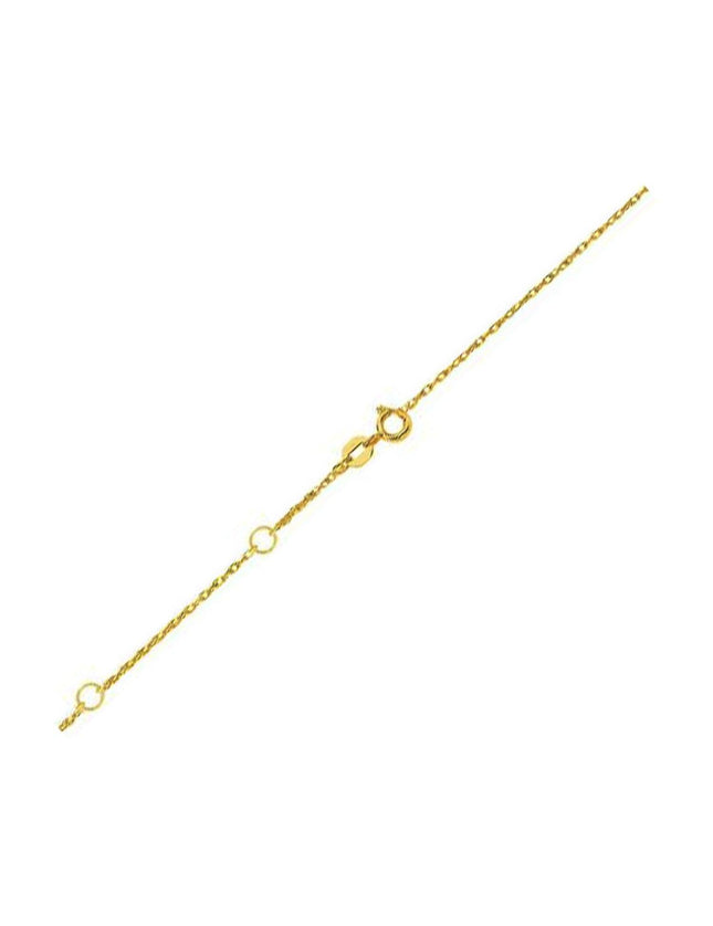 Double Extendable Rope Chain in 14k Yellow Gold (1.3mm) - Ellie Belle