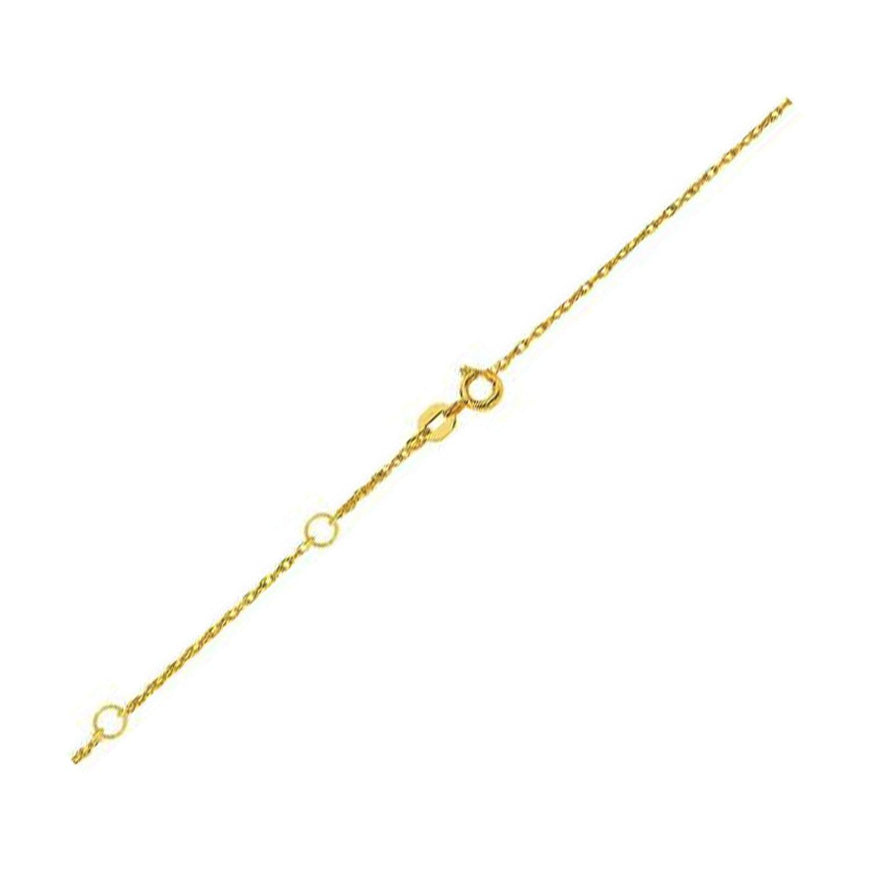 Double Extendable Rope Chain in 14k Yellow Gold (1.3mm) - Ellie Belle