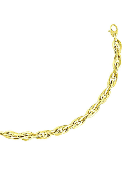 Double Oval Link Chain Bracelet in 14k Yellow Gold - Ellie Belle