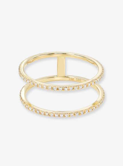 Zoe Lev Double Diamond Eternity Ring