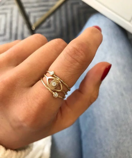 Zoe Lev Bezel Diamond Ring