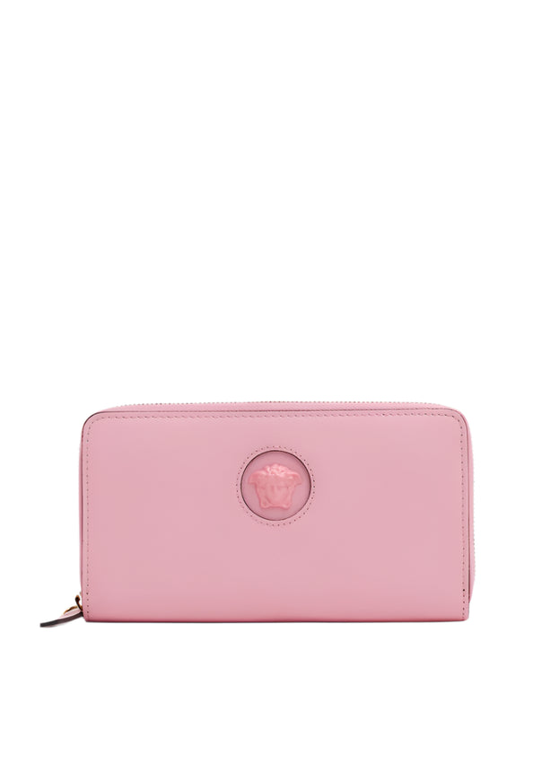 Versace Medusa Leather Zip-Around Wallet