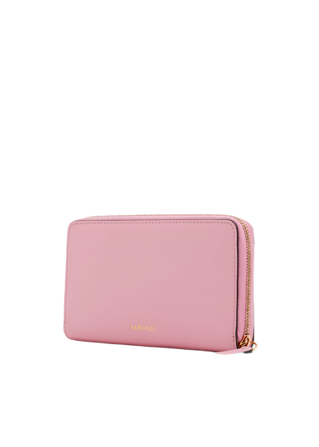 Versace Medusa Leather Zip-Around Wallet