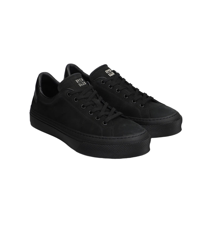 Givenchy Men's City Canvas Suede Low-Top Sneakers