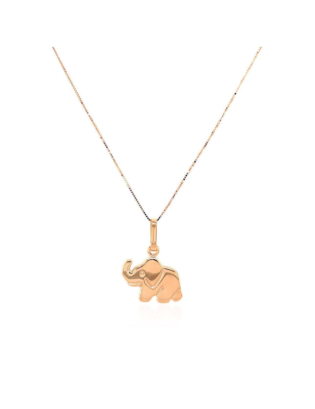 Elephant Pendant in 10k Rose Gold - Ellie Belle