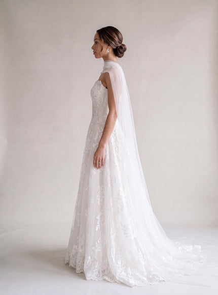 Ellie Belle Elizabeth Beaded Lace A-Line Wedding Gown