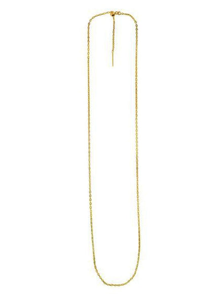 Endless Adjustable Cable Chain in 14k Yellow Gold (1.7mm) - Ellie Belle